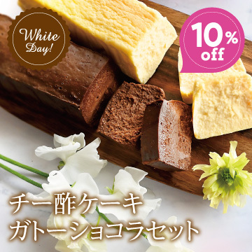 (10％OFF)チー酢ケーキ＆ガトーショコラセット