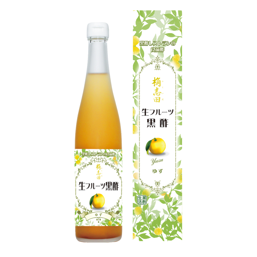 生フルーツ黒酢 ゆず 500ml