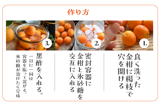 金柑黒酢作り方3